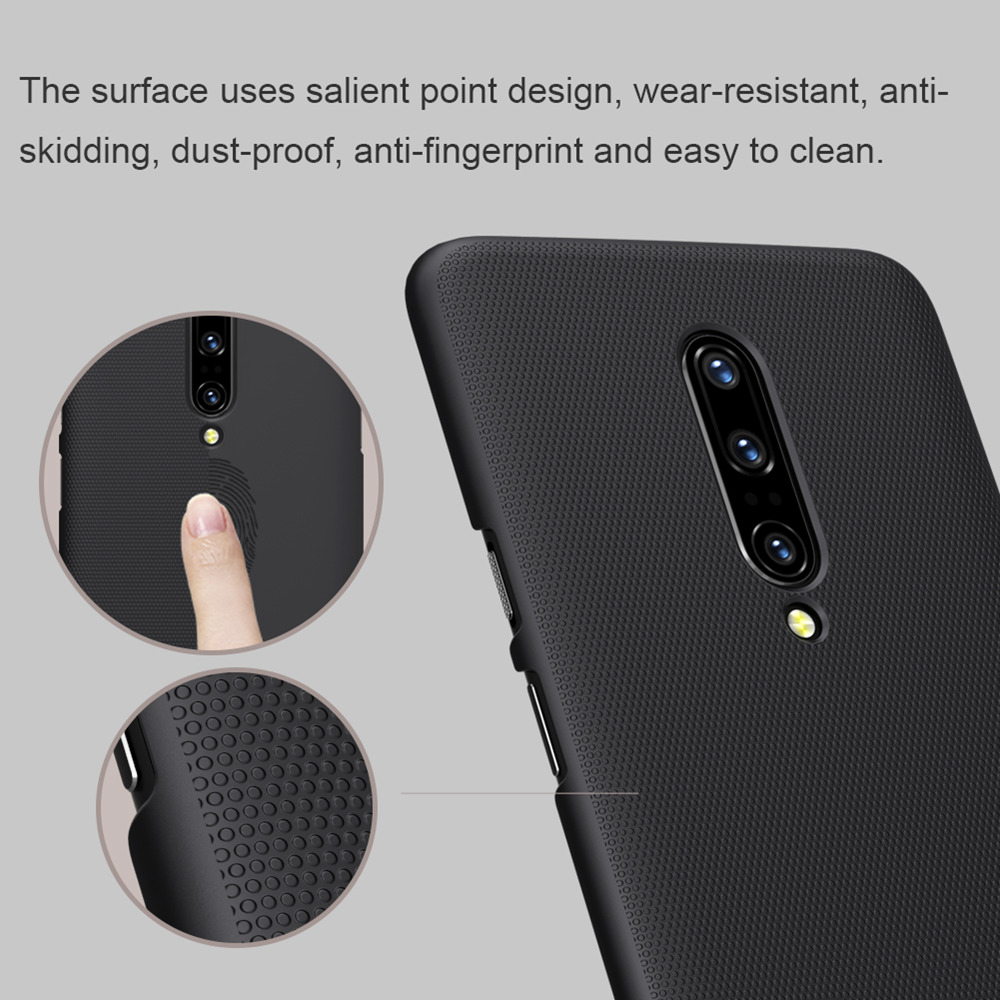 NILLKIN Hard Phone Case For Oneplus 7 Pro Protective Back Cover - Black