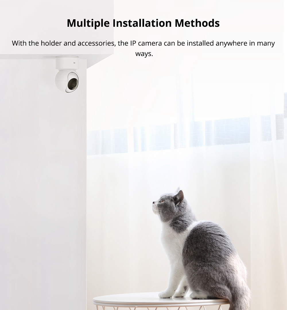 XIAOMI Mijia H.265 1080P IP Camera AI Motion Detection Baby Monitor 360 Pan-tilt Webcam - White