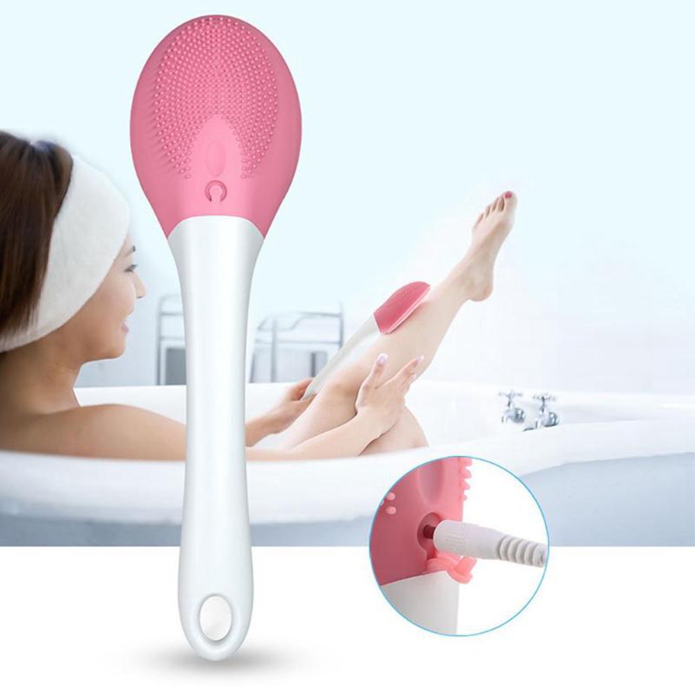 USB Rechargeable Electric Bath Brush Pink