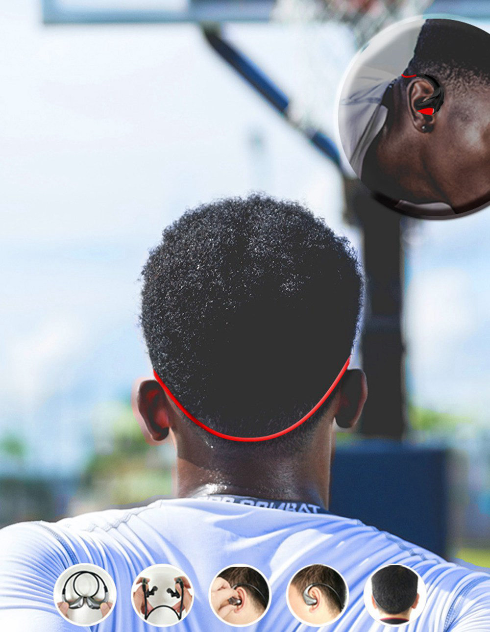 Y16 Wireless In-Ear Earbuds Bluetooth Noise Cancelling 150mAh Battery with Mic-Red