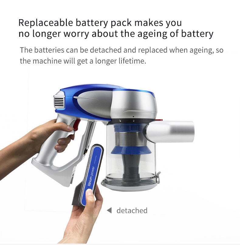 Xiaomi JIMMY JV83 Handheld Wireless Vacuum Cleaner 135AW Suction 60 Min Run Time Anti-winding Hair - Blue
