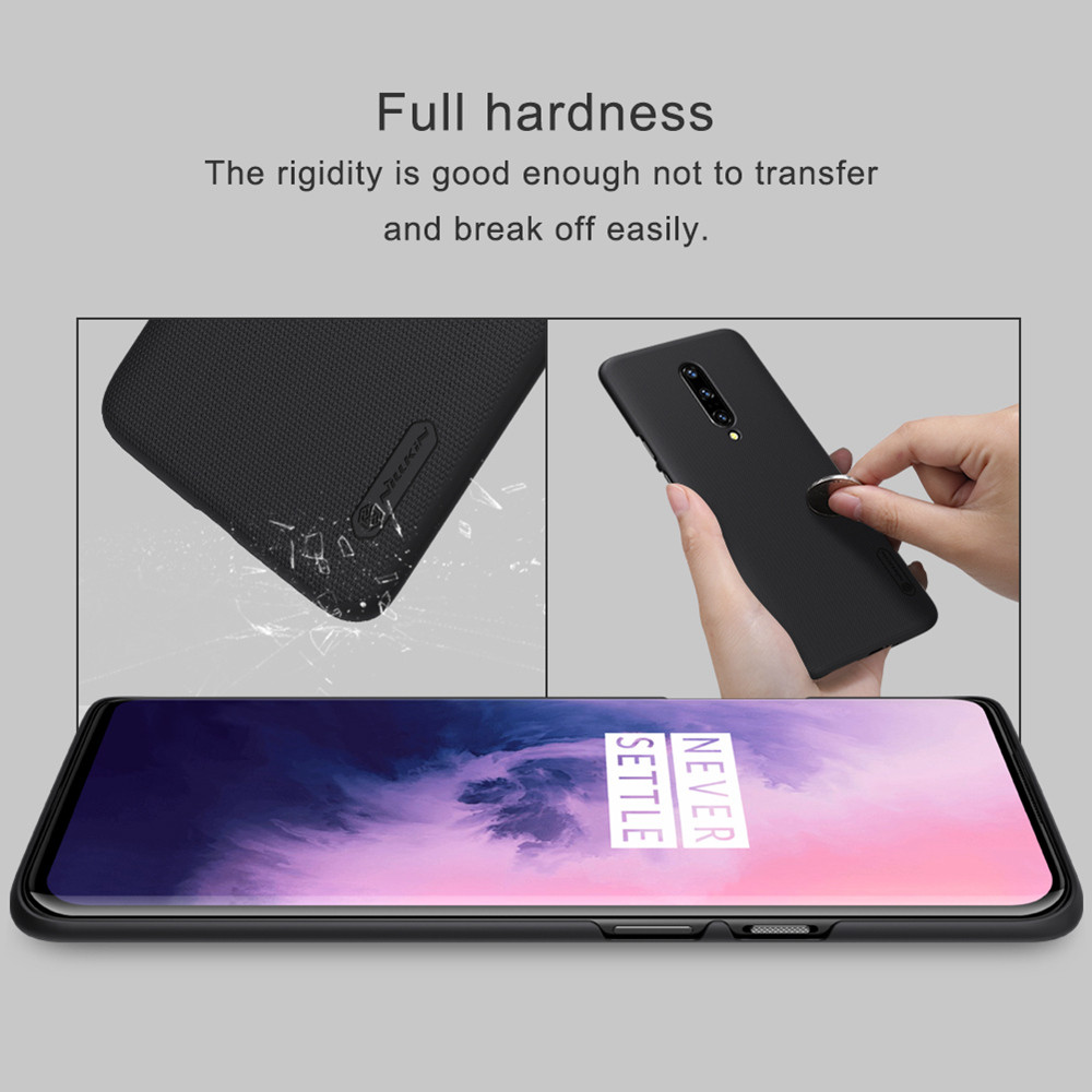 NILLKIN Hard Phone Case For Oneplus 7 Pro Protective Back Cover - Black