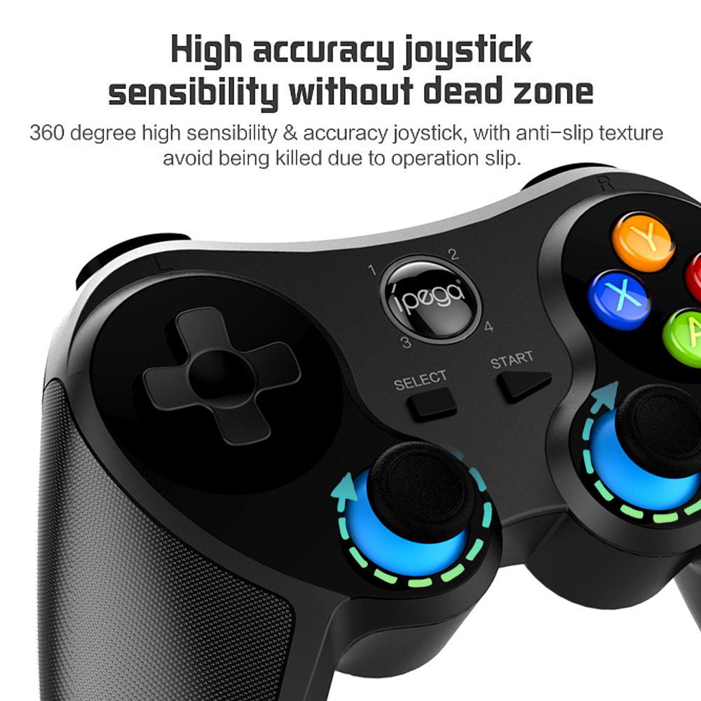 Ipega PG-9157 Wireless Bluetooth Gamepad Controller Joystick Multimedia for iOS Andriod Phone TV Box PC - Black