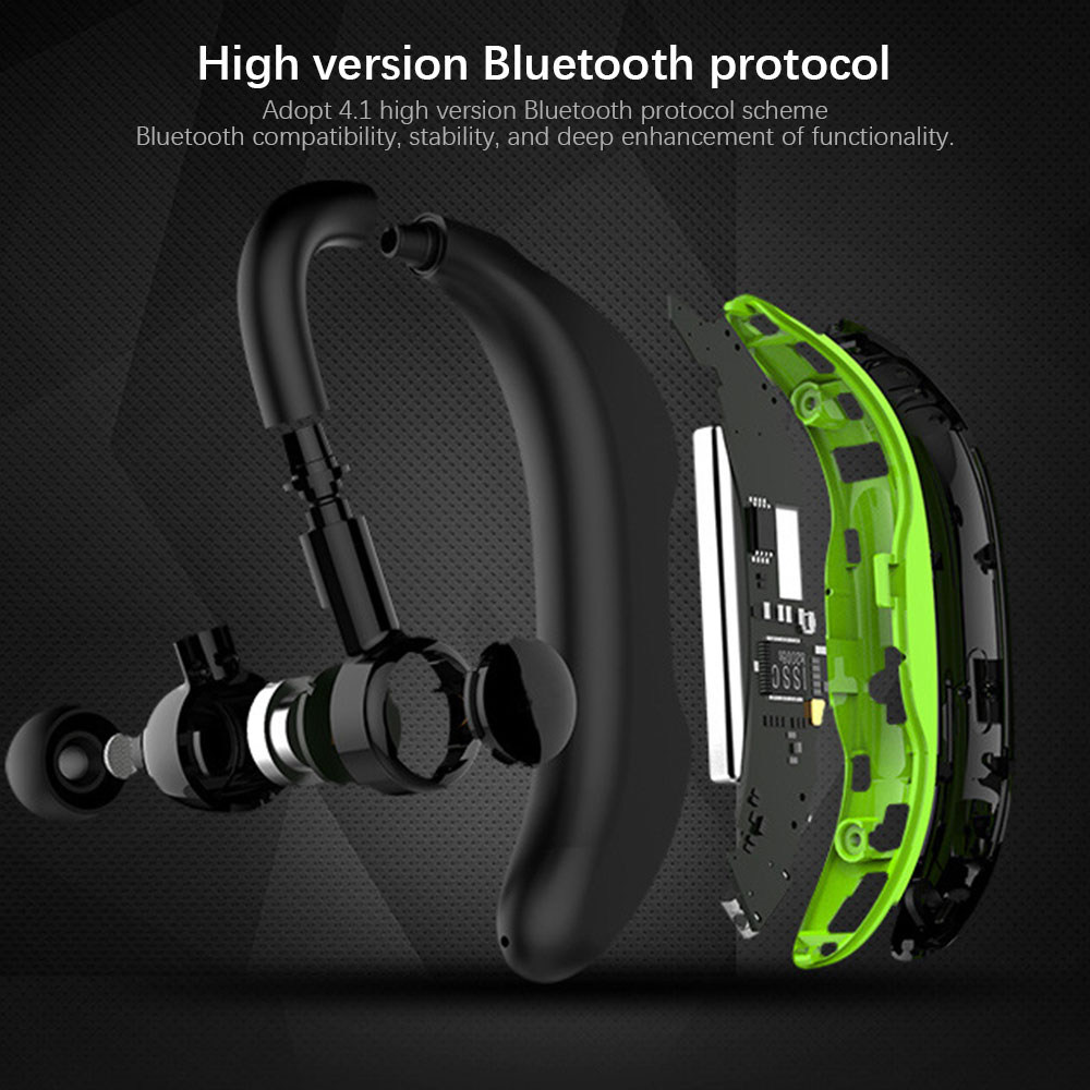 F600 Wireless Bluetooth Earbuds In-ear Earphone with HD Mic 170mAh Battery- Green