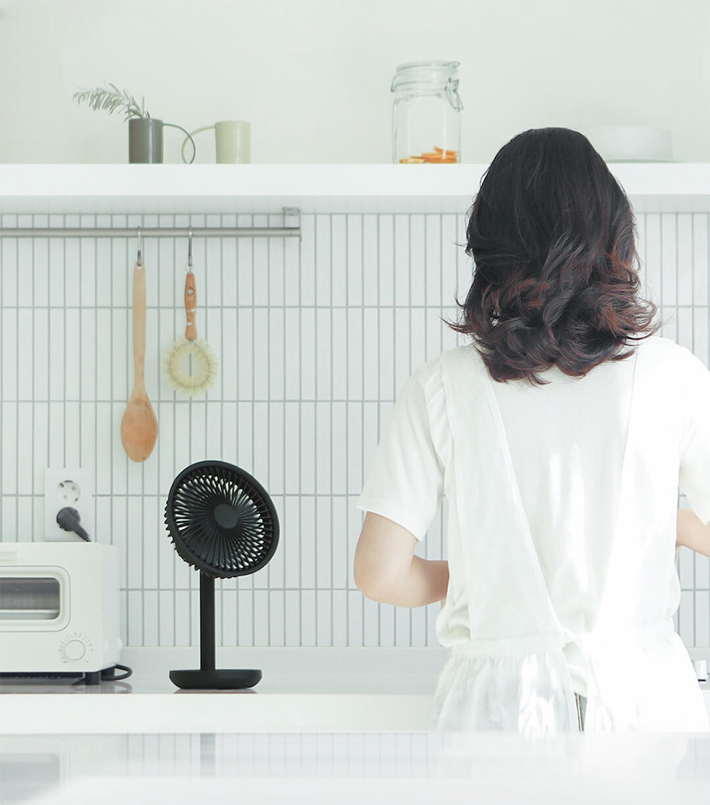 Xiaomi SOLOVE Desktop Fan Three Speeds 4000mAh Removable & Wireless Design Oscillating Fans - White