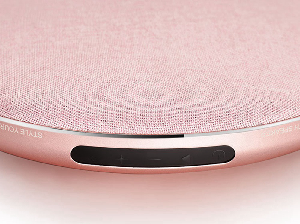 JONTER M16 Bluetooth V4.2 HD HiFi Sound and Bass Portable Speaker Touch smooth Artwork with 2000mAh- Rose Gold