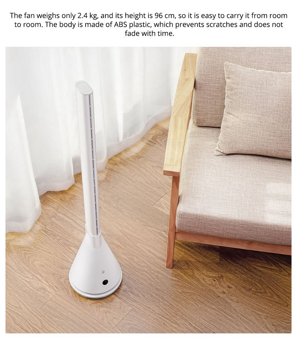 Xiaomi Lexiu SS4 Leafless Floor Fan APP Remote Control 11 Speeds 90-degree Oscillation - White