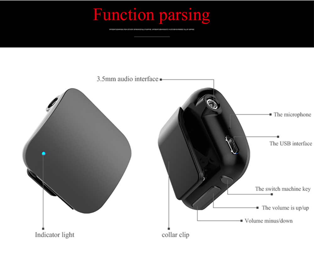 L8 Bluetooth Earphone 150mAh Battery-Black