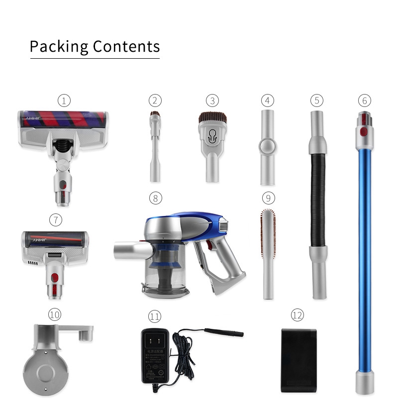 Xiaomi JIMMY JV83 Handheld Wireless Vacuum Cleaner 135AW Suction 60 Min Run Time Anti-winding Hair - Blue