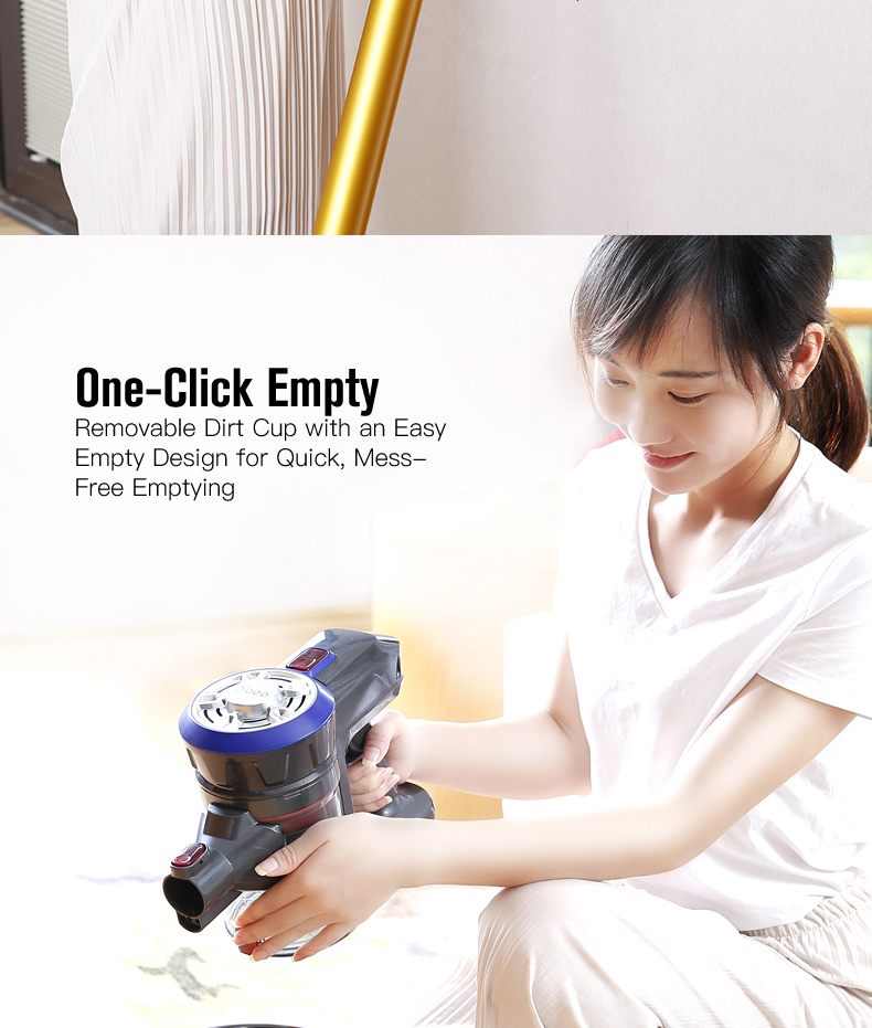 Dibea D18 Cordless Stick Vacuum Cleaner Gold