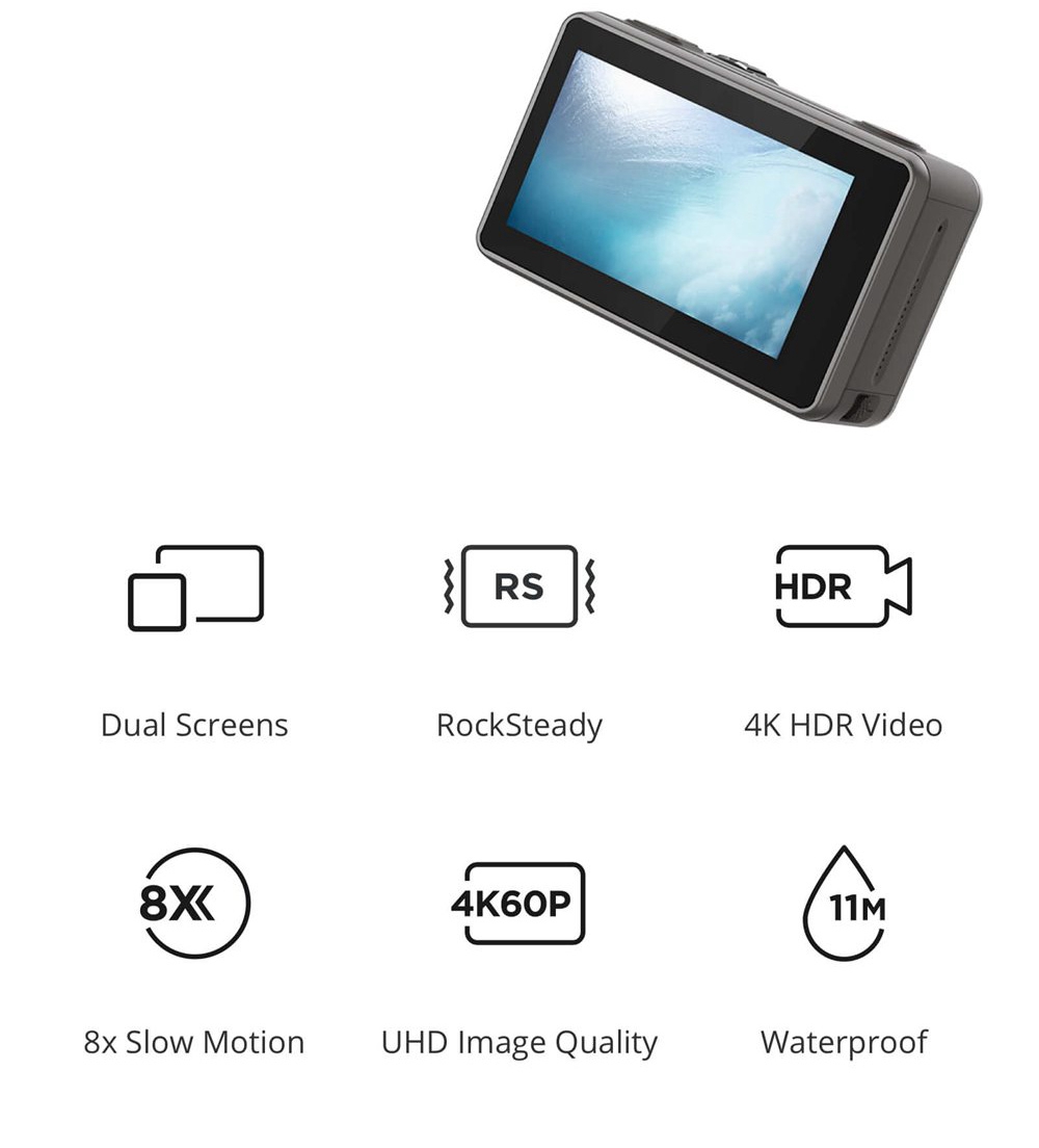 DJI OSMO Action UHD 4K 60FPS Dual Screens Waterproof Rocksteady FPV Action Camera Support HDR Video Slow Motion