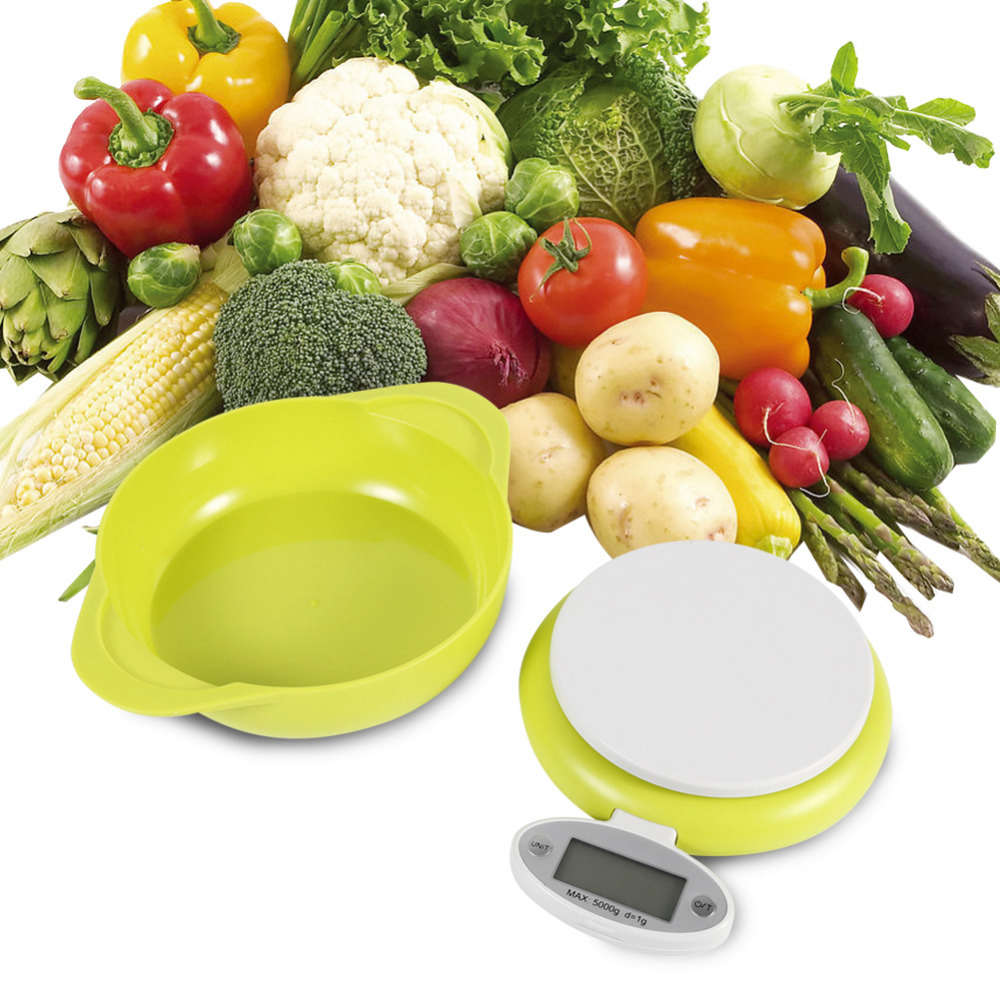 Electronic Household Kitchen Scale Green