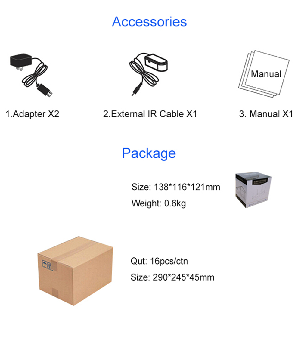 Measy FHD676 Wireless HDMI Extender 1080P 3D HDMI1.4 up to 200M/660FT