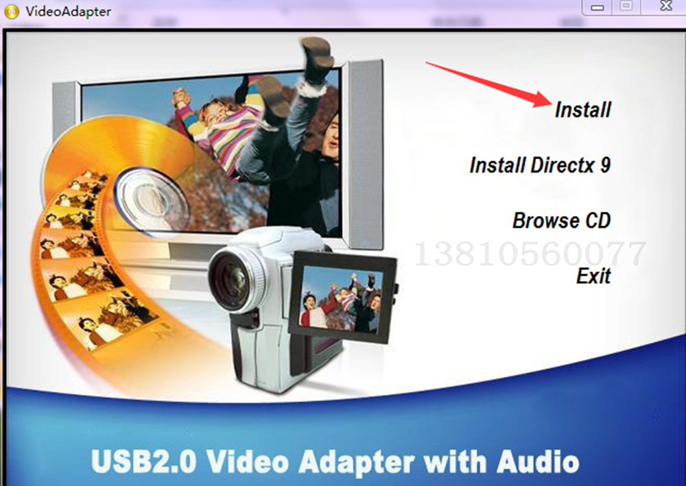 USB 2.0 DVD Video Camera Monitor TV Capture Adapter Video Capture Card for Computer - Blue
