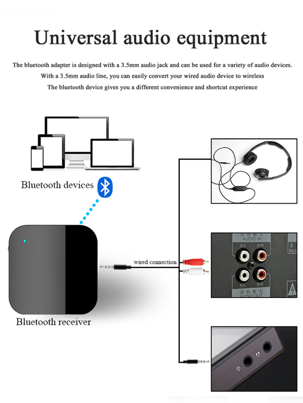 L8 Bluetooth Earphone 150mAh Battery-Black