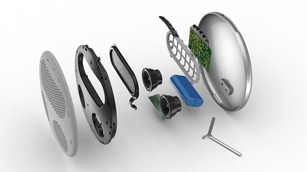 JONTER M16 Bluetooth V4.2 HD HiFi Sound and Bass Portable Speaker Touch smooth Artwork with 2000mAh- Rose Gold