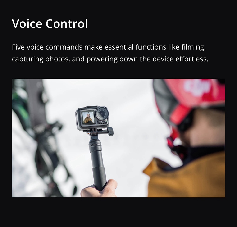DJI OSMO Action UHD 4K 60FPS Dual Screens Waterproof Rocksteady FPV Action Camera Support HDR Video Slow Motion