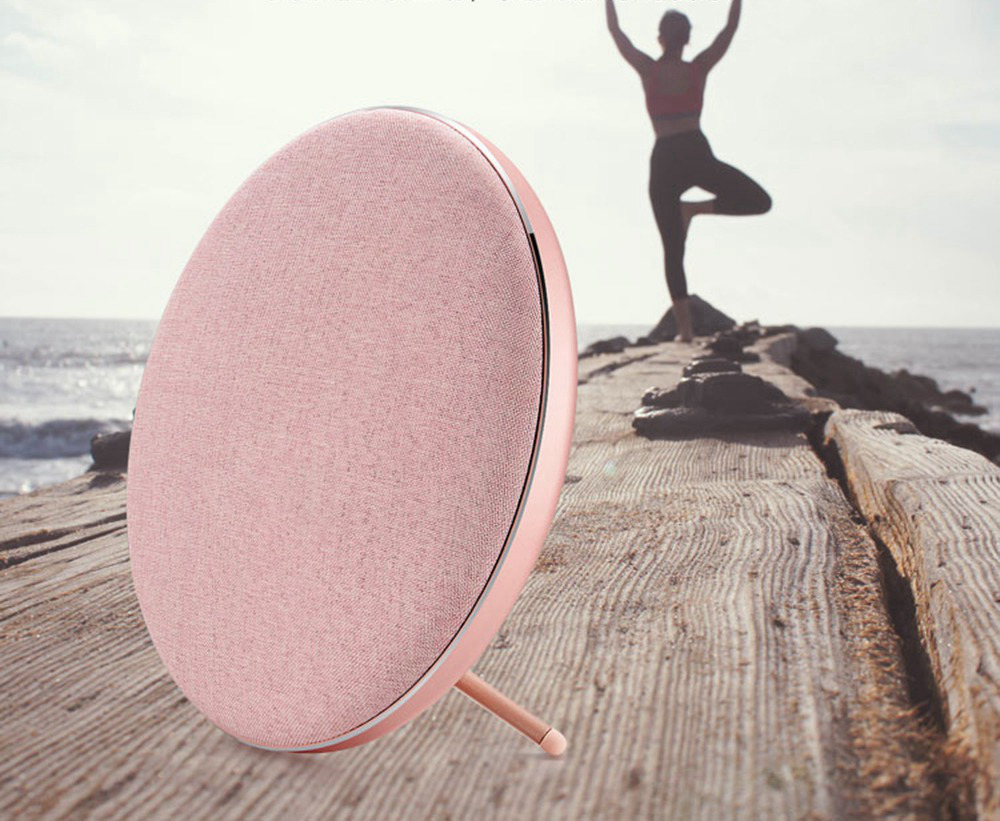 JONTER M16 Bluetooth V4.2 HD HiFi Sound and Bass Portable Speaker Touch smooth Artwork with 2000mAh- Rose Gold