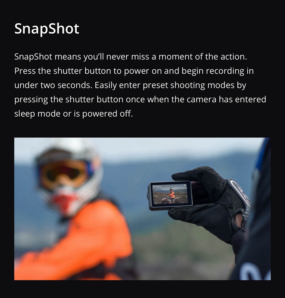 DJI OSMO Action UHD 4K 60FPS Dual Screens Waterproof Rocksteady FPV Action Camera Support HDR Video Slow Motion