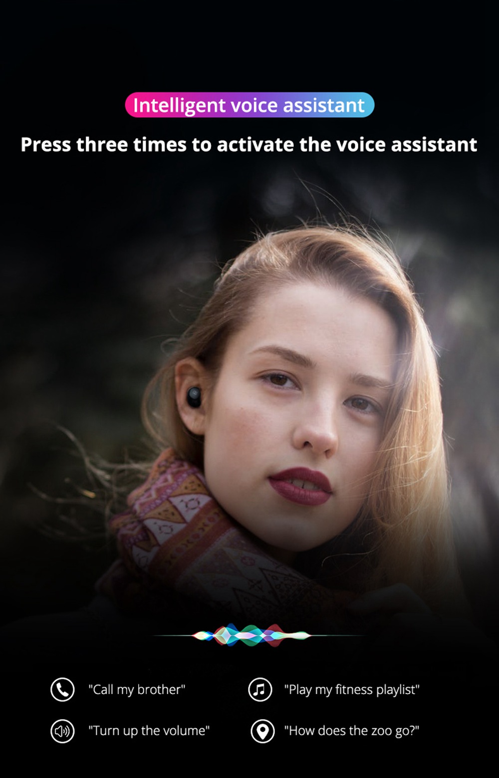 Monster AirLinks TWS Bluetooth 5.0 Earbuds IPX5 Water Resistant - Black