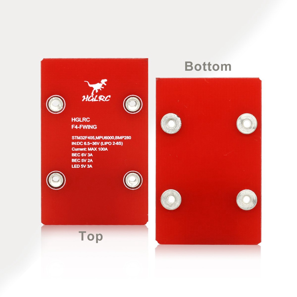 HGLRC F4 Wing 2-8S RC Airplane Flight Controller Built-in BMP280 Barometer Galvanometer Support 5UARTs Buzzer