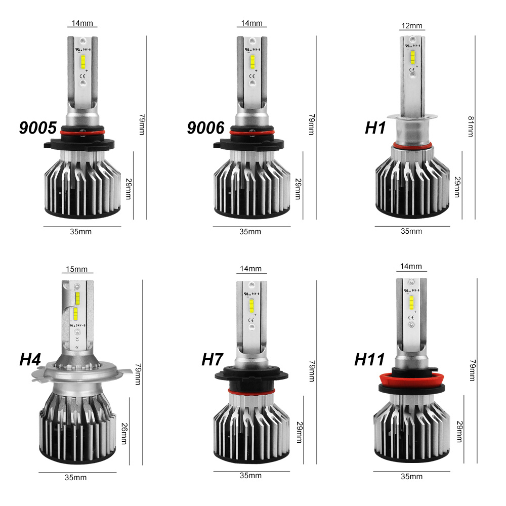 S6-H7 Car LED Headlight Bulb Extremely Bright Chips