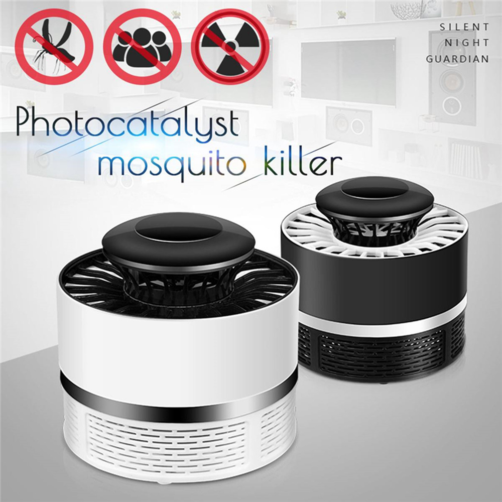 Pest Control Mosquito Killer Lamp LED Light Bug Zapper Fly Lamp Trap - White