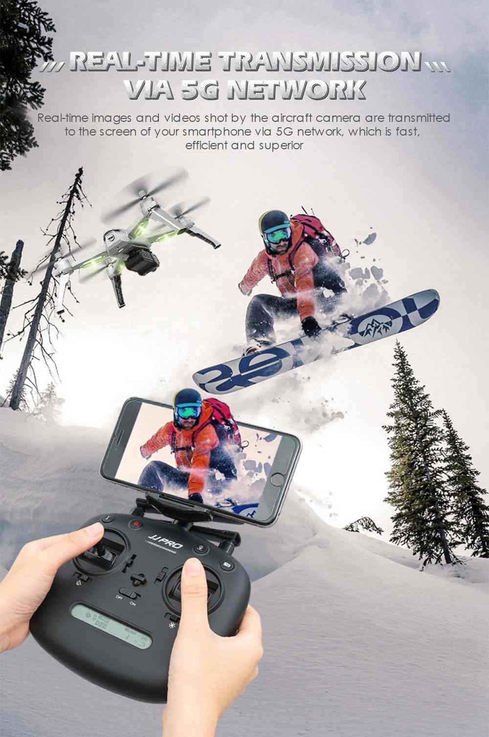 JJRC JJPRO X5 EPIK 5G WIFI 2K FHD FPV One-Axis Gimble with GPS Follow Me Mode RC Quadcopter RTF - Three Battery