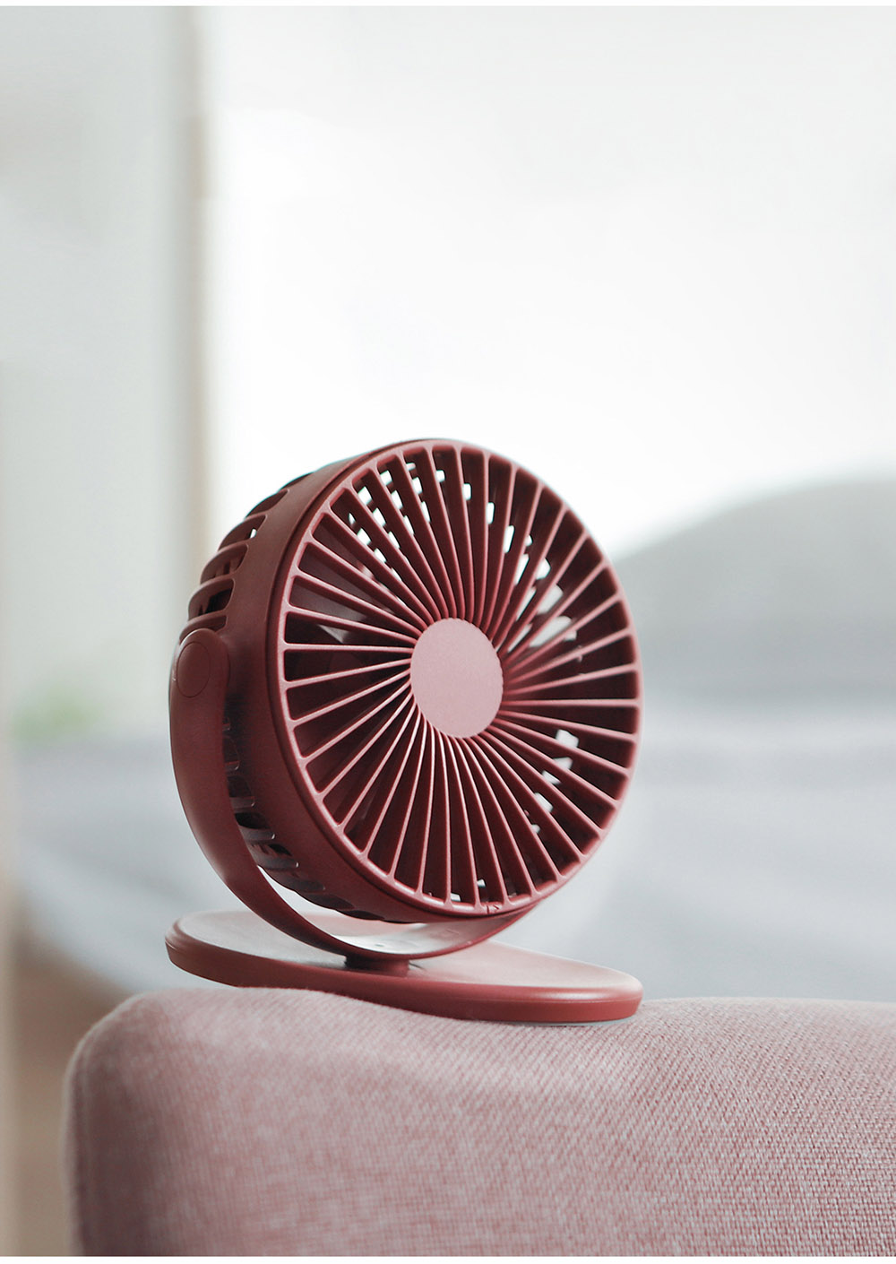 Xiaomi SOLOVE F3 Mini Clip Fan 360 Degrees Rotation Three Speeds Setting USB Charging - White