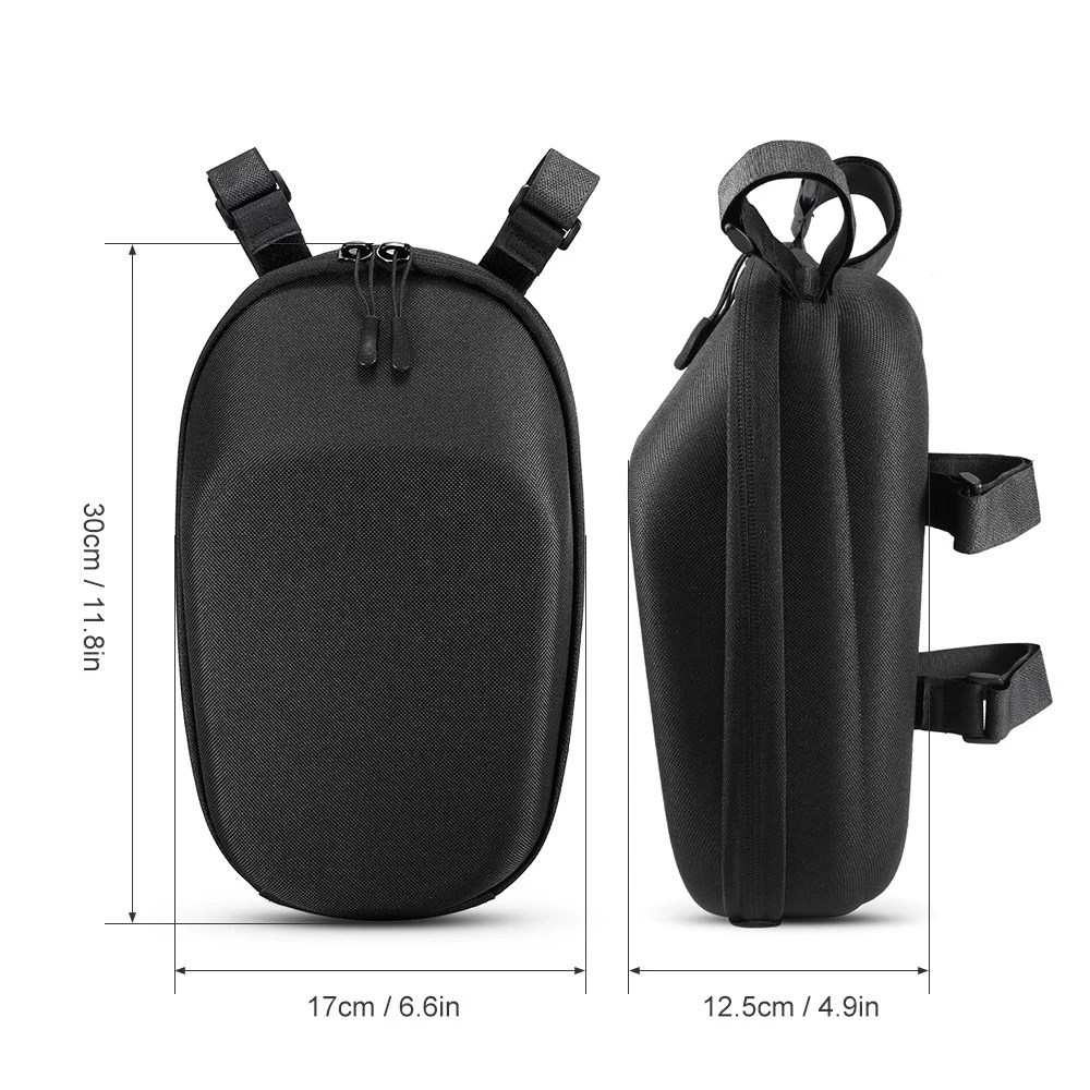 Scooter Front Tube Bag Large Capacity Tools Storage for Xiaomi Mijia M365 Electric Scooter - Black