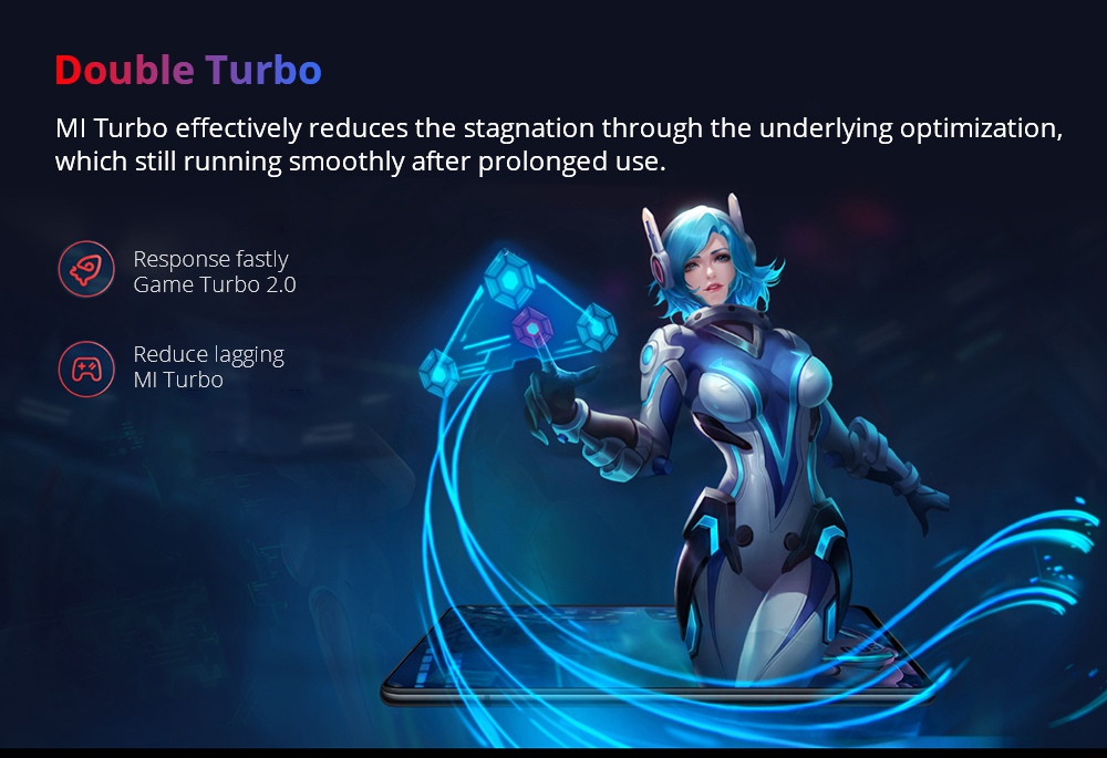 Xiaomi Redmi K20 6.39 Inch 4G LTE Smartphone Snapdragon 730 6GB 64GB 48.0MP+8.0MP+13.0MP Triple Rear Cameras MIUI 10 In-display Fingerprint Fast Charge NFC - Blue