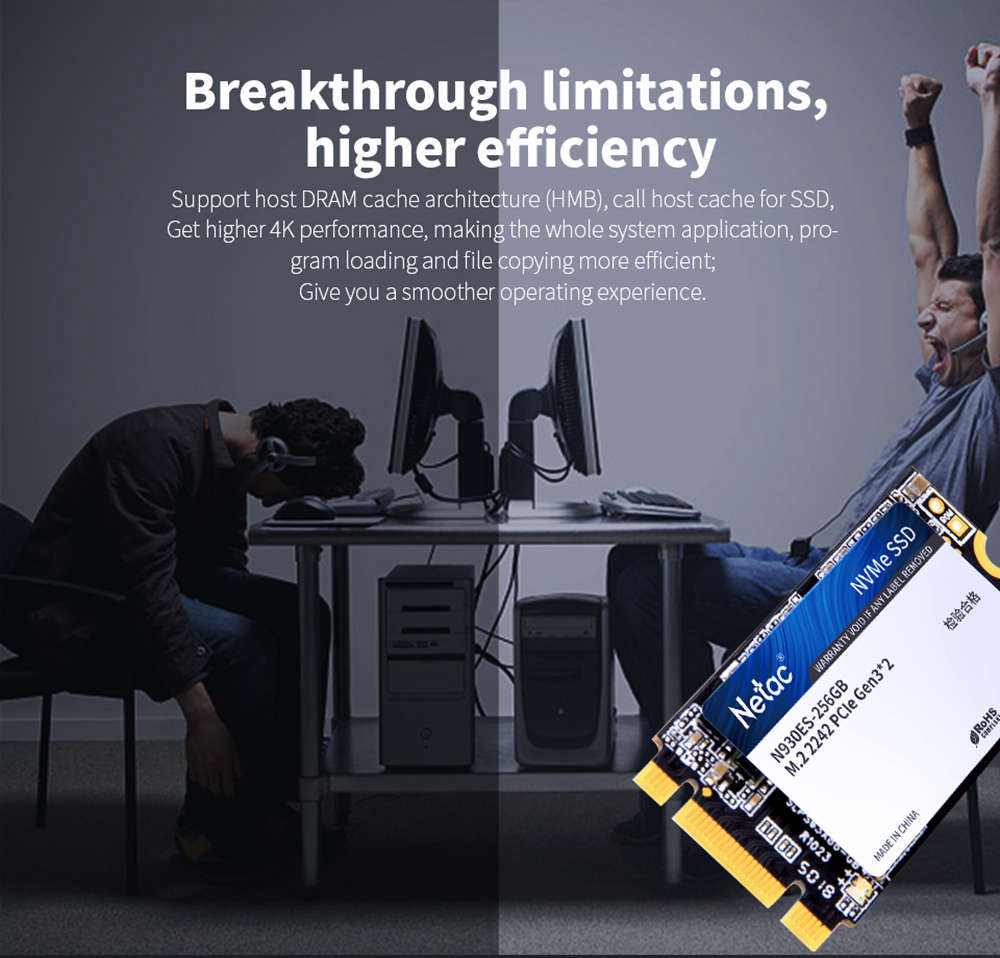 Netac N930ES NVMe M.2 2242 256GB SSD Internal Solid State Drive Reading Speed 2000MB/s
