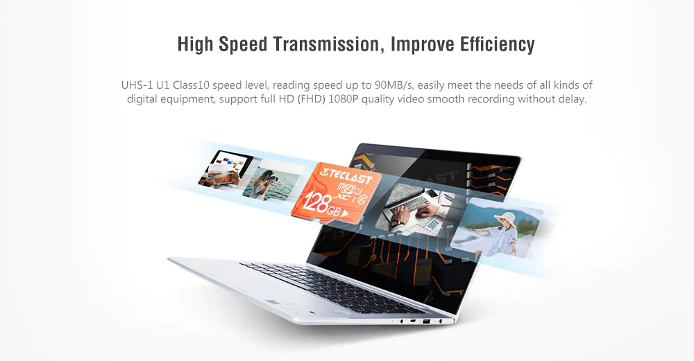 Teclast 32GB Micro SD / TF Card High Speed Waterproof UHS - 1 U1 - Light Salmon