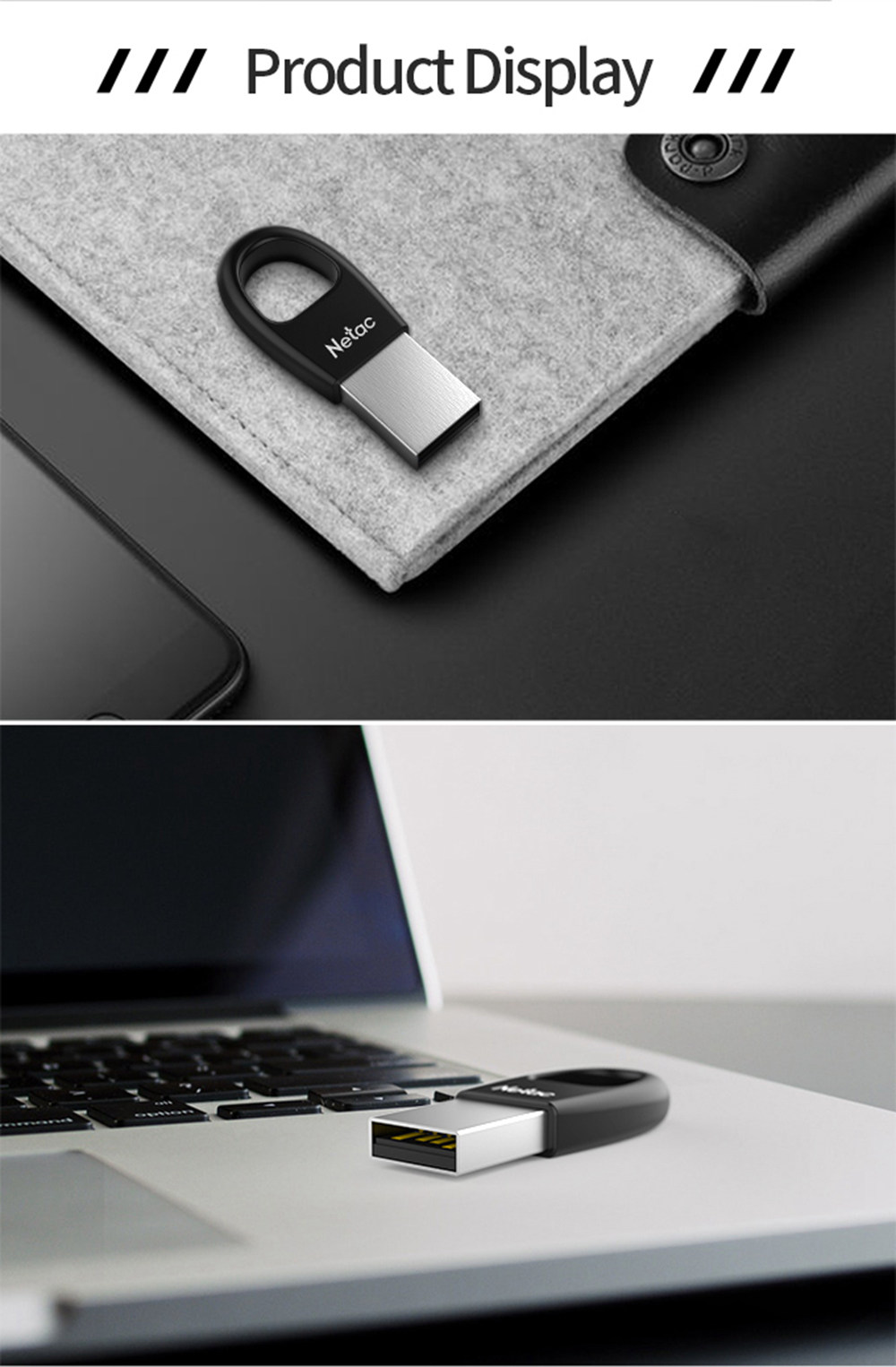 Netac U328 16GB USB Mini Flash Drive USB2.0 Interface Reading Speed 25MB/s