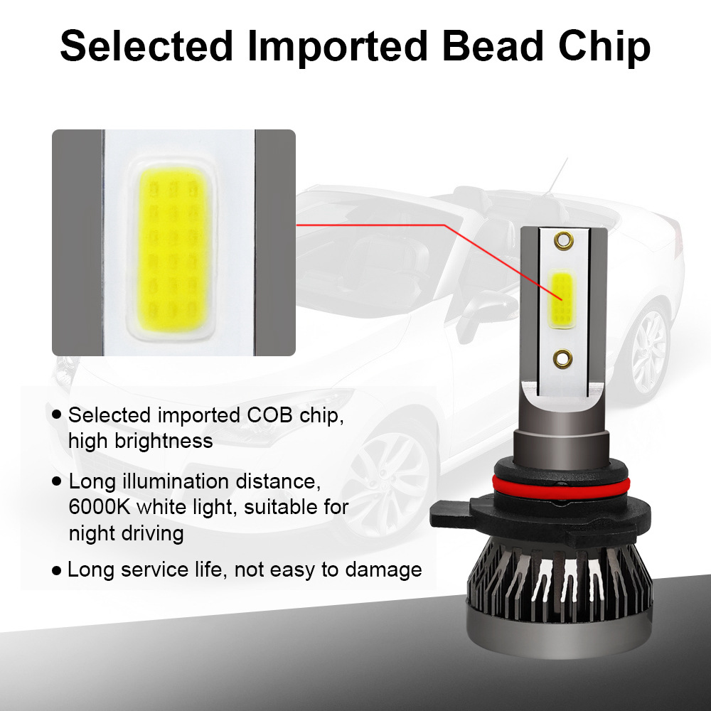 All in One 9012 55W Bright White 6000K HeadLight Replacement HID Conversion Kit
