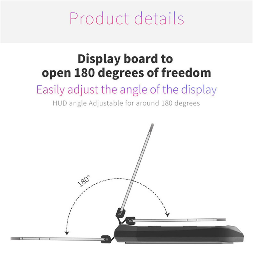 HUD Wireless Charger Charging 5V/1A for iPhone X, iPhone 8 Plus, Samsung S8 - Black