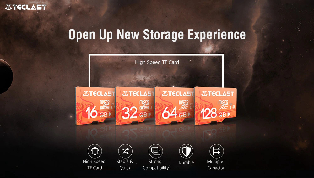 Teclast High Speed Waterproof Micro SD / TF Card UHS - 1 U1 - Light Salmon