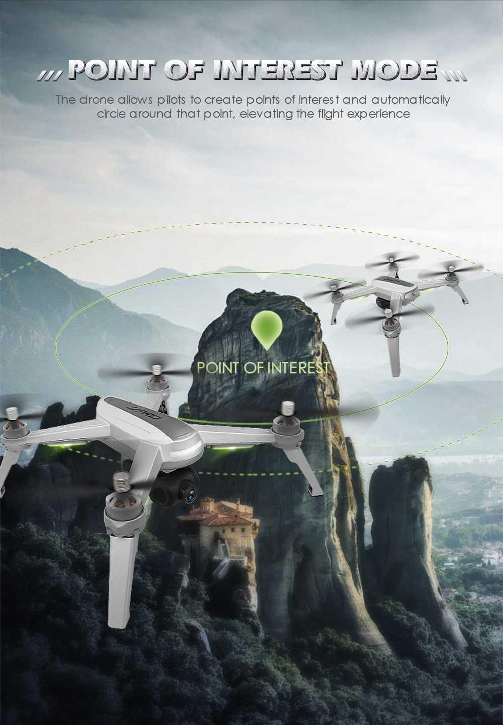 JJRC JJPRO X5 EPIK 5G WIFI 2K FHD FPV One-Axis Gimble with GPS Follow Me Mode RC Quadcopter RTF - Three Battery