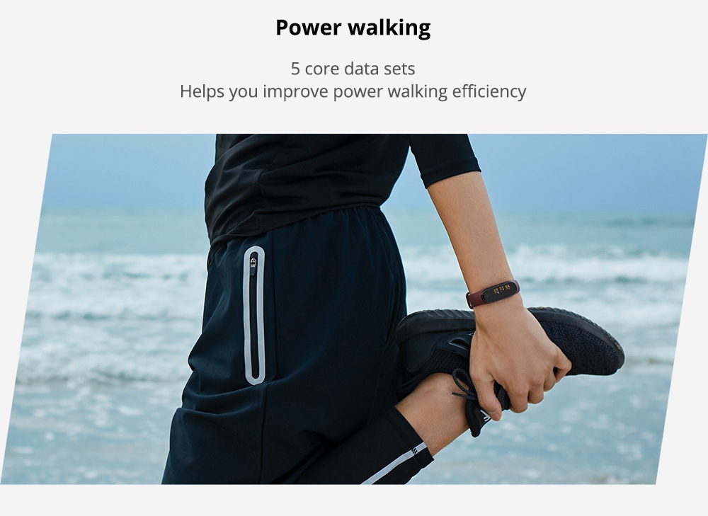 Xiaomi Mi Band 4 Smart Bracelet 0.95 Inch AMOLED Color Screen Built-in Multifunction Heart Rate Monitor 5ATM Water Resistant 20 Days Standby - Black