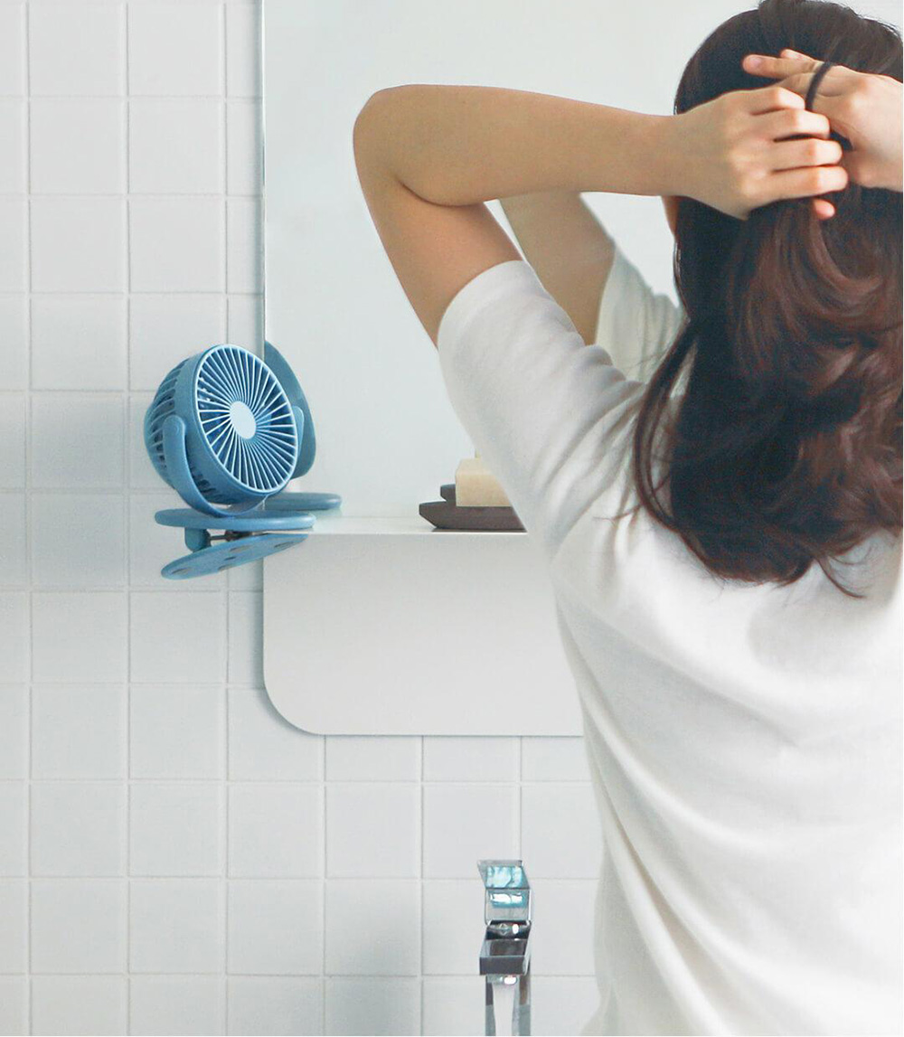 Xiaomi SOLOVE F3 Mini Clip Fan 360 Degrees Rotation Three Speeds Setting USB Charging - White