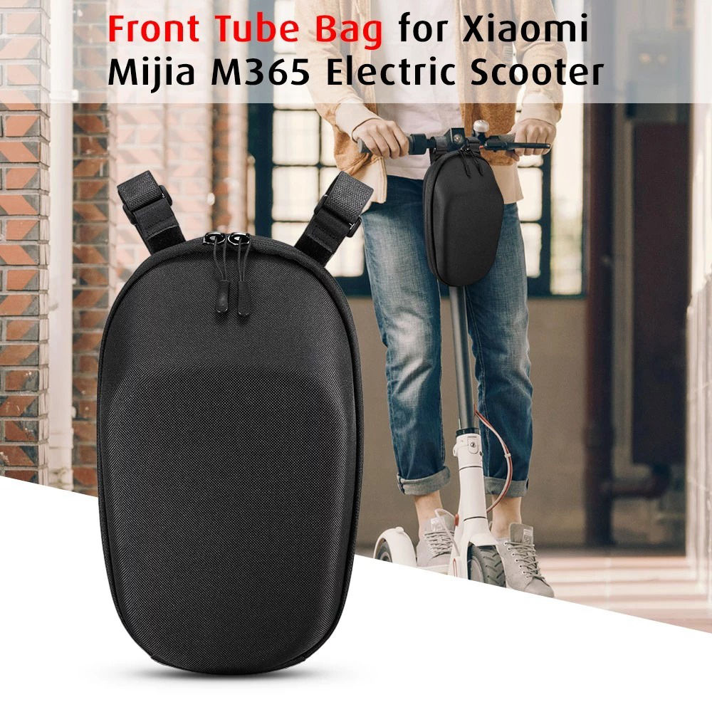 Scooter Front Tube Bag Large Capacity Tools Storage for Xiaomi Mijia M365 Electric Scooter - Black