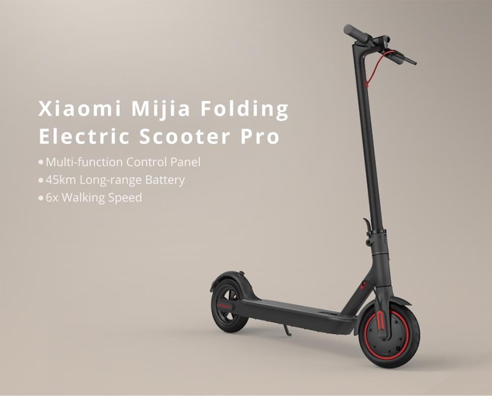 Xiaomi Mijia M365 Pro Folding Electric Scooter 250W Motor 3 Speed Modes 8.5 Inch Tire 45km Mileage Range Double Brake System - Black