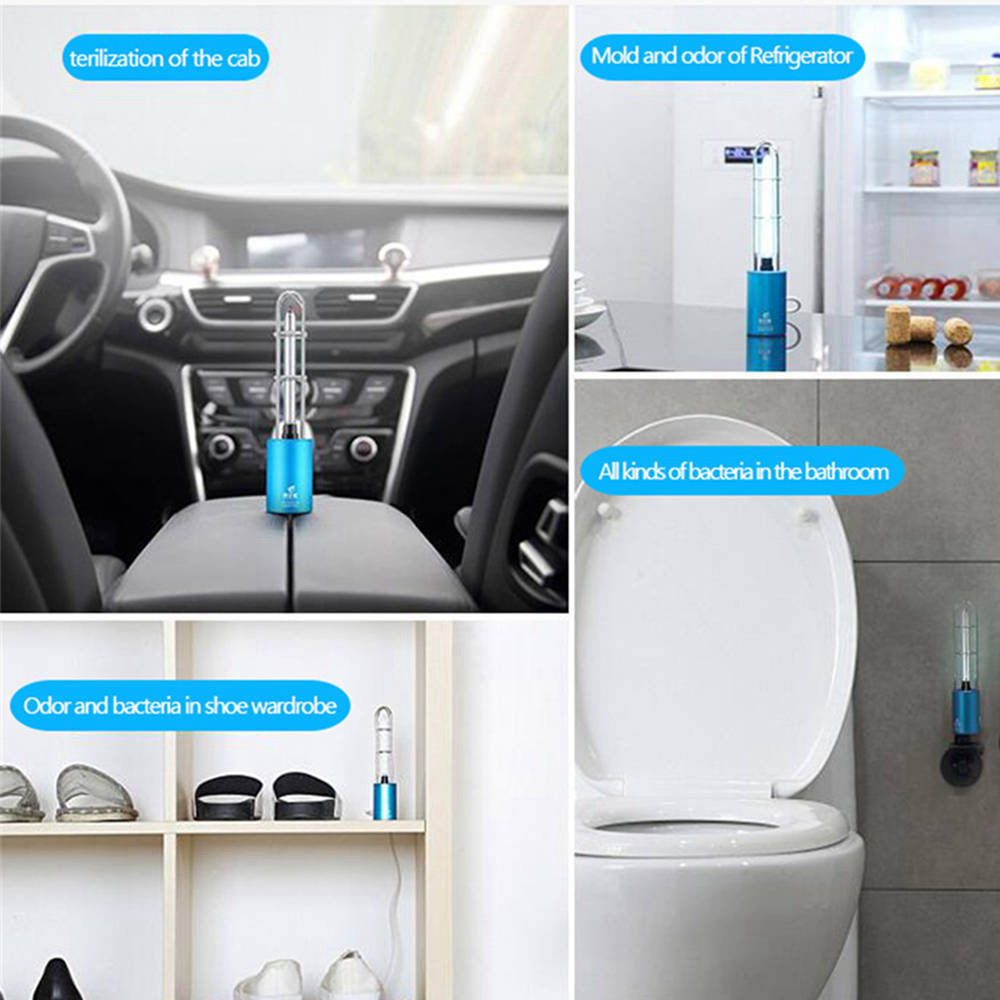 U60 Ultraviolet Lamp UV Disinfection Bactericidal Sterilizer USB Portable Removing Formaldehyde Sterilization -Blue