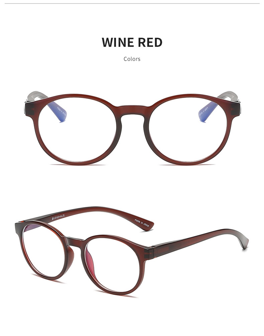 VENEHAUS Anti Blue Ray Glasses - Black