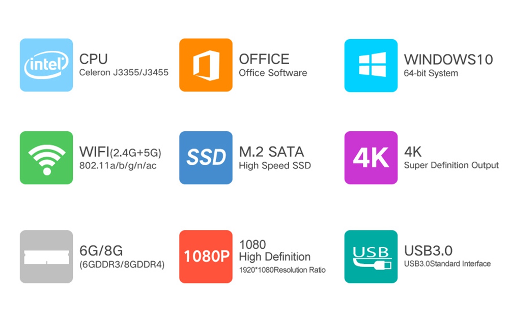 Cenava P151 Laptop Intel Celeron J3455 Quad Core 15.6" 1920*1080 Windows 10 8GB RAM 256GB SSD - Rose Gold