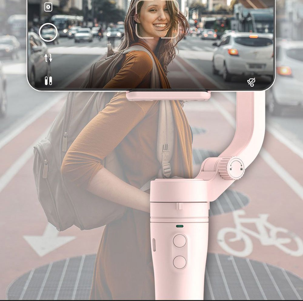 Feiyu Tech VLOG 3-Axis Handheld Gimbal Stabilizer for Smartphone - Pink