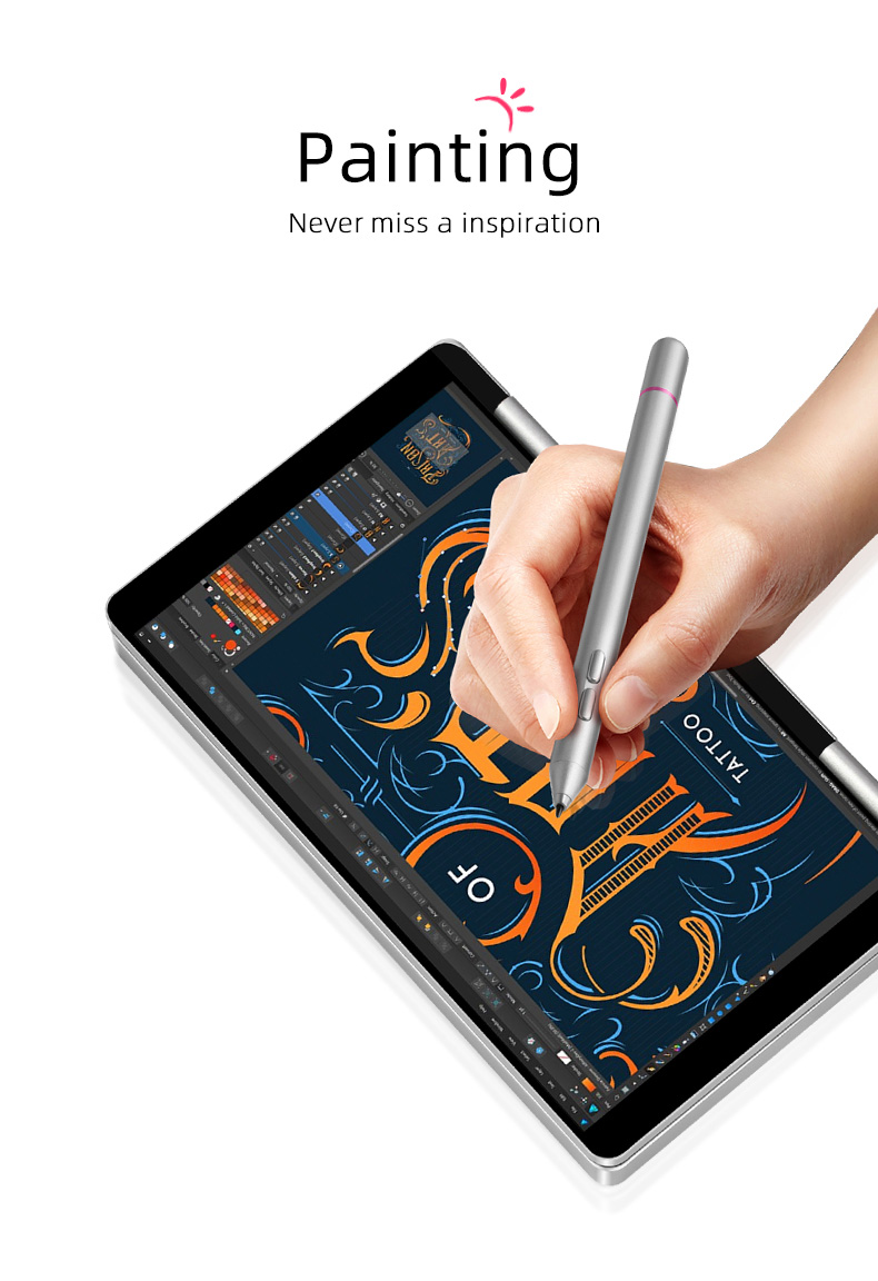 One Netbook One Mix 1S Yoga Pocket Laptop Intel Celeron 3965Y Dual-Core (Silver) + Original Stylus Pen (Silver)