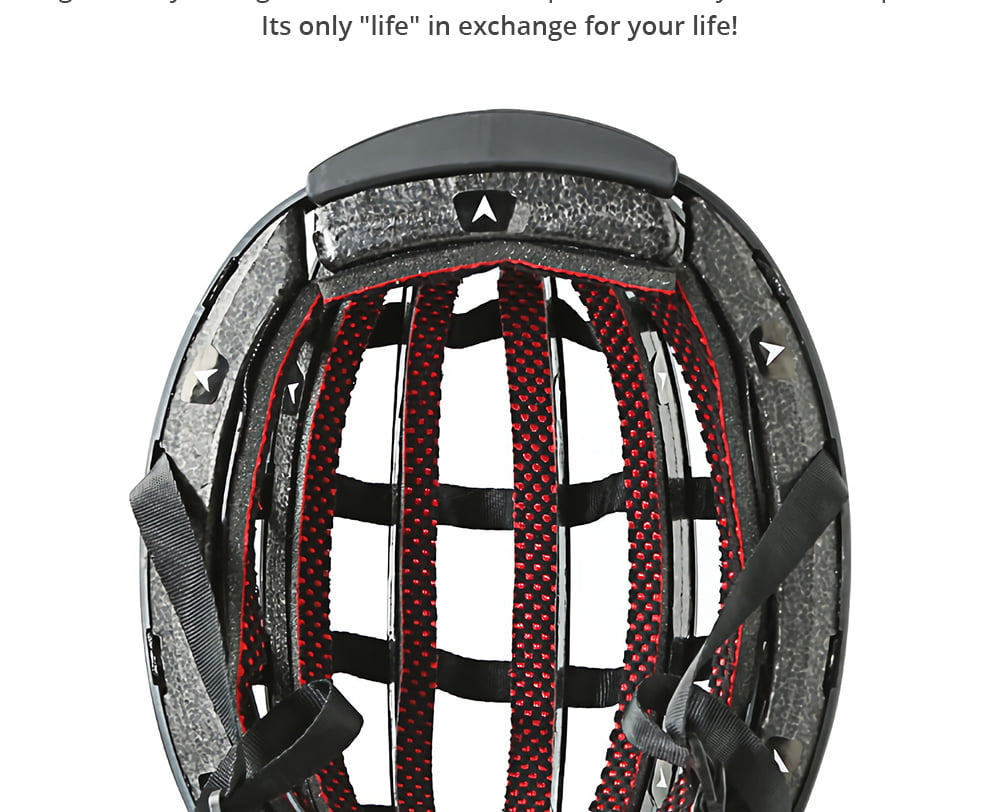 Foldable Mountain Bike Helmet Cycling Helmet KUGOO S1 Scooter - Black