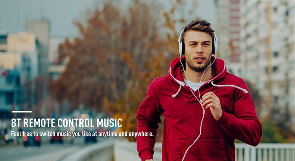 Model-KW19 SmartWatch 1.3 Inch TFT HD Screen IP67 Bluetooth 4.0 Heart Rate Blood Pressure Monitor - Black