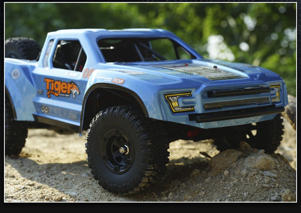 Feiyue FY08 Tiger Brushless 2.4G 4WD 1/12 35A Waterproof ESC 55km/h Short Course RC Vehicle Car RTR - Blue